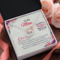 To My Mom, Interlocking Hearts Necklace With You Want Is Your Child To Be Happy That's What I've Learned Message Card, Mother's Day Gift , Pendant For Her, Jewelry For Her