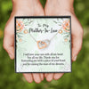 Future Mother In Law Necklace With Message Card, I Will Love Your Son With All My Heart, Mother's Day Necklace, Interlocking Hearts Necklace, Birthday Gift, Christmas Gift