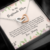 For Boyfriend's Mom, Interlocking Hearts Necklace, Mother's Day Gift For Her, Birthday Gift, Necklace For Her, Jewelry For Her, Precious Gift For Her, Christmas Gift
