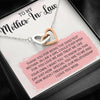 Future Mother In Law Necklace With Message Card, Mother Day Necklace, Interlocking Hearts Necklace, Birthday Gift, Mother in Law Gifts, Christmas Gift, Mother in Law Jewelry