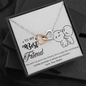 To My Best Friend, Interlocking Hearts Necklace With I Pinky Promise To Annoy You Forever Message Card, Birthday, Gift For Her, Jewelry For Her, Necklace for Her, Pendant For Her
