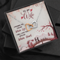 To My Wife, Interlocking Hearts Necklace With I Promise You My Whole Life & Whole Heart Message Card, Jewelry For Her, Birthday Gift, Anniversary, Gift For Her, Pendant For Her