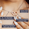 To An Amazing Mama To Be, Interlocking Hearts Necklace, Customized Pendant For Newly Mom, Birthday, Mother's Day, Christmas, Anniversary, Gift For Her Valentine's Day, Jewelry For Mom