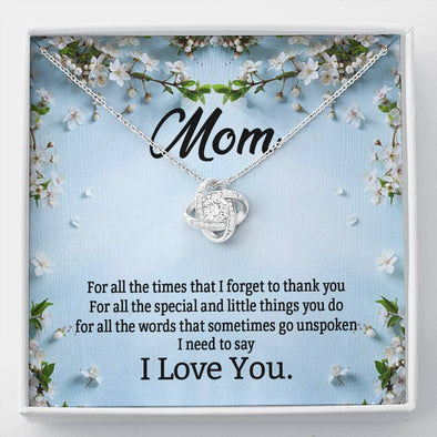 To My Mom, Thank You For All The Special Things You Do For Me, Happy Mother's Day, Silver Pendant For Mom, Necklace With Message Card, Jewelry For Her, Birthday