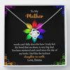 To My Mom, I Feel Like The Luckiest Daughter On Earth, Customized Knot Pendant, Necklace With Message Card, Happy Mother's Day, Gift Ideas For Mother/Daughter's