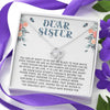 Products Dear Sister, You Are My Night To My Day, Necklace With Message Card, Knot Necklace, Raksha Bandhan Gift, Gift Ideas For Sister, Birthday Gift