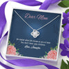 To My Mom, You Don't Have Ugly Children, Customized Knot Pendant, Necklace With Message Card, Happy Mother's Day, Gift Ideas For Mother/Daughter's, Anniversary