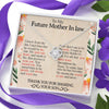 Future Mother In Law Necklace With Message Card, Mother Day Necklace, Ideas For Her, Knot Necklace, Birthday Gift, Mother in Law Gifts For Christmas, Mother in Law Jewelry