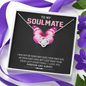 To My Soulmate, Love Knot Necklace With I Just Want To Be Your Last Everything I Love You Forever and Always Message Card, Birthday, Anniversary, Gift For Her, Jewelry For Her, Pendant For Her
