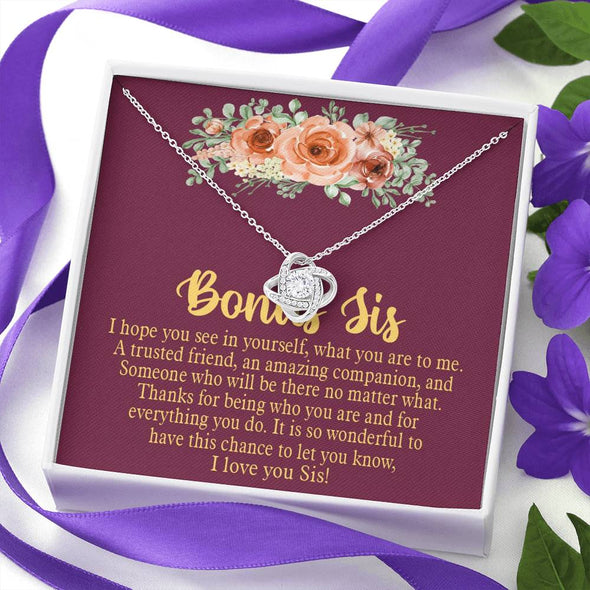 To My Incredible Sister, Necklace With Message Card, Knot Necklace, Raksha Bandhan Gift, Gift Ideas For Sister, Brother To Sister, Birthday Gift