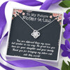 You Ae Different Then My Mom, Future Mother In Law Necklace With Message Card, Mother Day Necklace, Ideas For Her, Knot Necklace, Birthday Gift, Christmas Gift