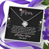 To My Mom, You Are Truly A Wonderful Mother, Customized Knot Pendant, Silver Necklace With Message Card, Gift Ideas For Mother/Daughter's, Happy Mother's Day