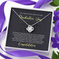 To A Beautiful Girl, Love Knot Necklace With Your Heart Will Always Guide Your Soul Message Card, Convocation Day Gift For Her, Pendant For Her, Jewelry For Her