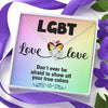 Love is Love Jewelry, Necklace For LGBT Couples, Love Necklace, Pride Necklace, Love Wins, Love Equality Jewelry, Pride Month Gift, Knot Necklace, Congratulations Gift