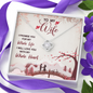 To My Wife, Love Knot Necklace With I Promise You My Whole Life & Whole Heart Message Card, Jewelry For Her, Birthday Gift, Anniversary, Gift For Her, Pendant For Her