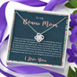 My Bonus Mom, Love Knot Necklace, Mother’s Day Gift For Her, Christmas, Birthday, Anniversary, Gift For Her, Jewelry For Her, Necklace For Her, Pendant For Her
