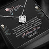 To My Mom, You Are Truly A Wonderful Mother, Customized Knot Pendant, Silver Necklace With Message Card, Gift Ideas For Mother/Daughter's, Happy Mother's Day