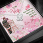 Customized knot Necklace With Message Card, Valentine's Day Gift For Wife, Jewelry For Her, Custom gifts, Couple Collection, To My Wife You Make My Heart Melt
