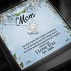 To My Mom, I Need To Say I Love You, Necklace With Message Card, Customized Necklace, Silver Knot Pendant, Gift Ideas For Mom, Happy Mother's Day