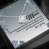 To My Mom, Caring Mom That You Are, Necklace With Message Card, Customized Necklace, Silver Knot Pendant, Happy Mother's Day, Gift Ideas For Mom