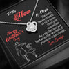 To My Mom, As A Mother You Are Fantastic, Custom Knot Pendant, Anniversary, Birthday, Christmas, Gift For Her, Silver Necklace With Message Card, Happy Mother's Day