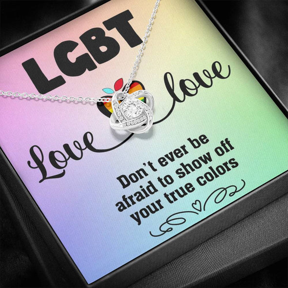 Love is Love Jewelry, Necklace For LGBT Couples, Love Necklace, Pride Necklace, Love Wins, Love Equality Jewelry, Pride Month Gift, Knot Necklace, Congratulations Gift