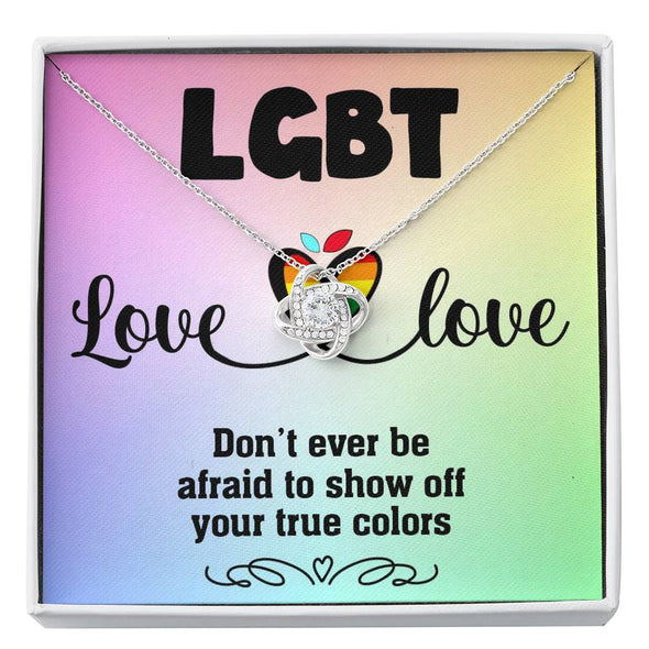 Love is Love Jewelry, Necklace For LGBT Couples, Love Necklace, Pride Necklace, Love Wins, Love Equality Jewelry, Pride Month Gift, Knot Necklace, Congratulations Gift