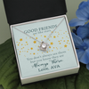 To My Good Friends, Love Knot Necklace With You Know They Are Always There Message Card, Birthday, Gift For Her, Necklace for Her, Jewelry For Her, Customized Message Card