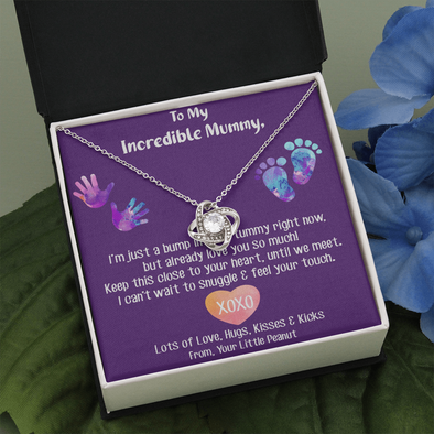 To My Incredible Mummy, Love Knot Necklace, Mother's Day Gift, Birthday Gift, Christmas, Anniversary, Gift For Her, Valentine's Day, Jewelry For Her