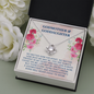 To My Godmother, Love Knot Necklace With Our Bond Will Never Cease To Grow Message Card, Mother's Day Gift, Pendant For Her, Birthday, Anniversary, Gift For Her, Jewelry For Her
