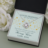 To My Good Friends, Love Knot Necklace With You Know They Are Always There Message Card, Birthday, Gift For Her, Necklace for Her, Jewelry For Her, Customized Message Card
