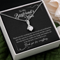 To My Boyfriend's Mom, Alluring Beauty Necklace With Thanks You For Everything Message Card, Mother's Day Gift, Birthday, Anniversary, Pendant For Her, Jewelry For Her