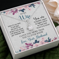 To My Wife, Alluring Beauty Necklace With I Love You More Than You'll Ever Know Message Card, Pendant For Her, Birthday, Anniversary, Gift For Her, Jewelry For Her