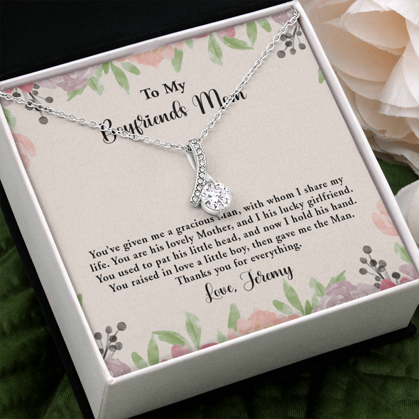 To My Boyfriend's Mom, Alluring Beauty Necklace, Mother's Day Gift For Her, Christmas Gift, Birthday Gift, Necklace For Her, Precious Gift For Her, Jewelry For Her