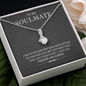 My Soulmate, Alluring Beauty Necklace With Message Card, Pendant For Her, Birthday, Gift For Her, Jewelry For Her, Anniversary Gift, Flawless Necklace With Message Card