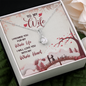To My Wife, Alluring Beauty Necklace With I Promise You My Whole Life & Whole Heart Message Card, Jewelry For Her, Birthday Gift, Anniversary, Gift For Her, Pendant For Her