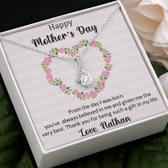 Happy Mother's Day, Alluring Beauty Necklace, Gift For Mom From Daughter, Mother's Day Special Gift, Mom Birthday Gift from Daughter, Jewelry Gift for Mom, Necklace for Mom