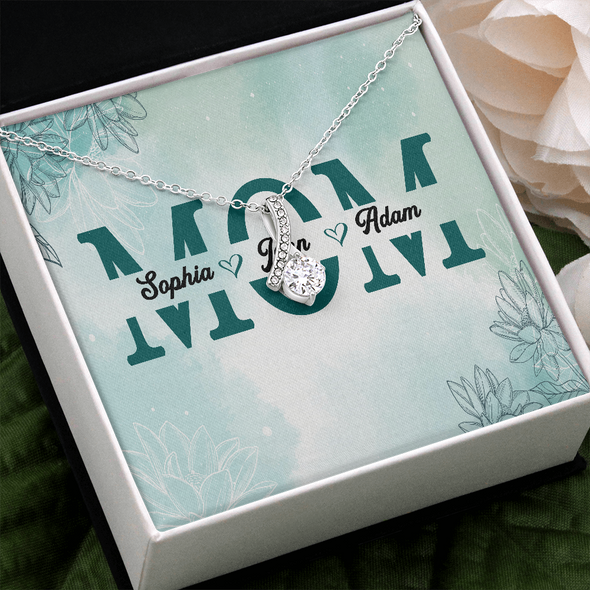 Mom Customized Pendant, Alluring Beauty Necklace, Customized Pendant For Her, Birthday Gift, Christmas, Anniversary, Gift For Her, Valentine's Day, Jewelry For Her