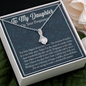 To My Daughter On Your Pregnancy, Alluring Beauty Necklace Gift With Pregnancy Is The Only Time When You Fall in Love Message Card, Pregnancy Gift For Your Daughter, Pendant For Her, Necklace For Her