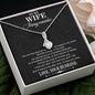 To My Wife Always Remember, Alluring Beauty Necklace With If There's Life After That, I'll Love You Then Message Card, Anniversary, Birthday, Gift For Her, Jewelry For Her, Pendant For Her