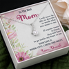To The Best Mom, Alluring Beauty Necklace, Gift For Mom, Mother's Day Special Gift, Mom's Birthday Gift, Custom Pendant for Mom, Necklace for Mom, Precious Gift For Mom