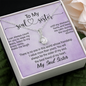 To My Soul Sister, Alluring Beauty Necklace With You Will Always Be The Sister Of My Soul, The Best Friend Of My Heart Message Card, Necklace for Her, Birthday, Gift For Her, Jewelry For Her