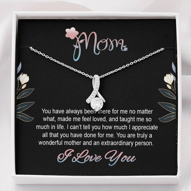 To My Mom, I Appreciate All That You Have Done For Me, Alluring Beauty Necklace Gift For Mother, Jewelry For Her, Necklace With Message Card, Pendant For Mother