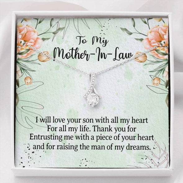 Dear Mom, I Love Your Son, Future Mother In Law Necklace With Message Card, Mother Day Necklace, Ideas For Her, Alluring Necklace, Birthday Gift, Christmas Gift For Mom