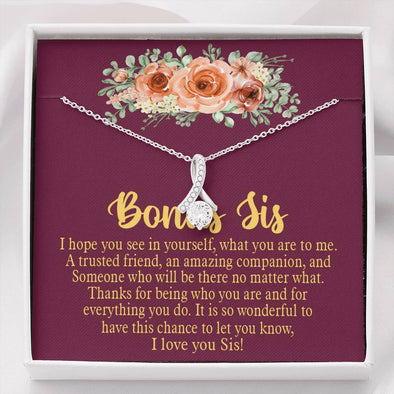 To My Sister, You Are My Best Friend, Necklace With Message Card, Raksha Bandhan Gift, Gift Ideas For Sister, Birthday Gift For Sister, Alluring Beauty Necklace