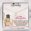 To My Daughter, Your Future Is Bright And Filled With Many Wonders, Silver Necklace With Message Card, Alluring Beauty Necklace Customized Necklace