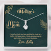 To My Mom, Words Are Not Enough To Appreciate All Yours Love, Silver Alluring Beauty Necklace, Gift Ideas For Mom, Customized Necklace, Happy Mother's Day