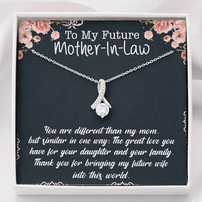 You Ae Different Then My Mom, Future Mother In Law Necklace With Message Card, Mother Day Necklace, Ideas For Her, Alluring Necklace, Birthday Gift, Christmas Gift