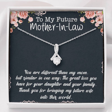 You Ae Different Then My Mom, Future Mother In Law Necklace With Message Card, Mother Day Necklace, Ideas For Her, Alluring Necklace, Birthday Gift, Christmas Gift