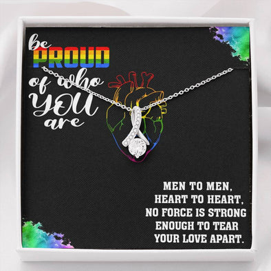 Gay pride jewelry, Proud Of Who You Are, Love is Love Jewelry, Necklace For LGBT Couples, Alluring Beauty Necklace, Love Equality Jewelry, Pride Month Gift, Scripted Love Necklace